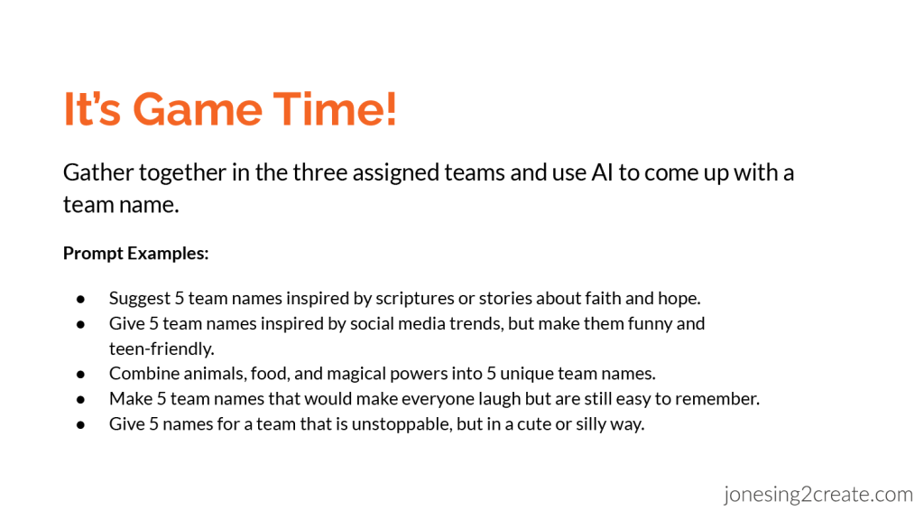 AI Name Game
