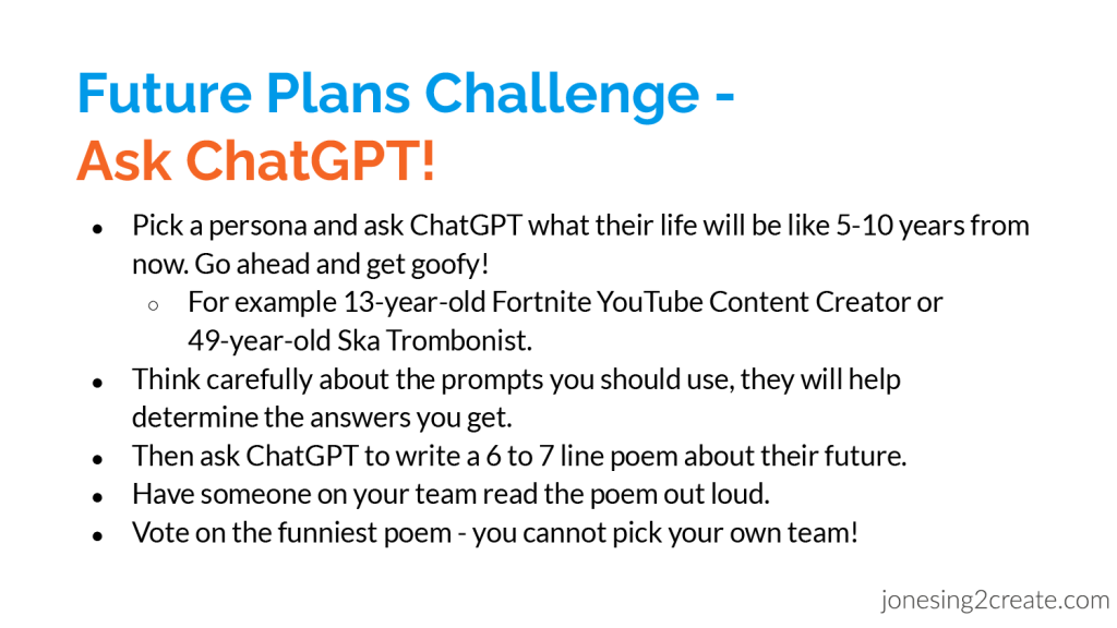 AI Future Plans Challenge