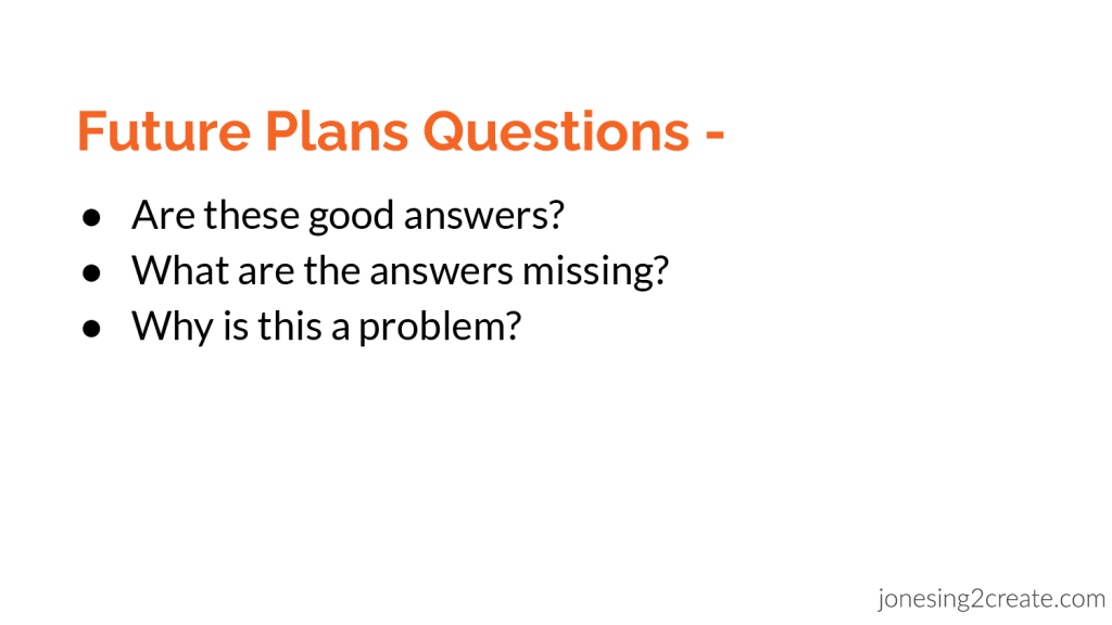 AI Future Plans Questions