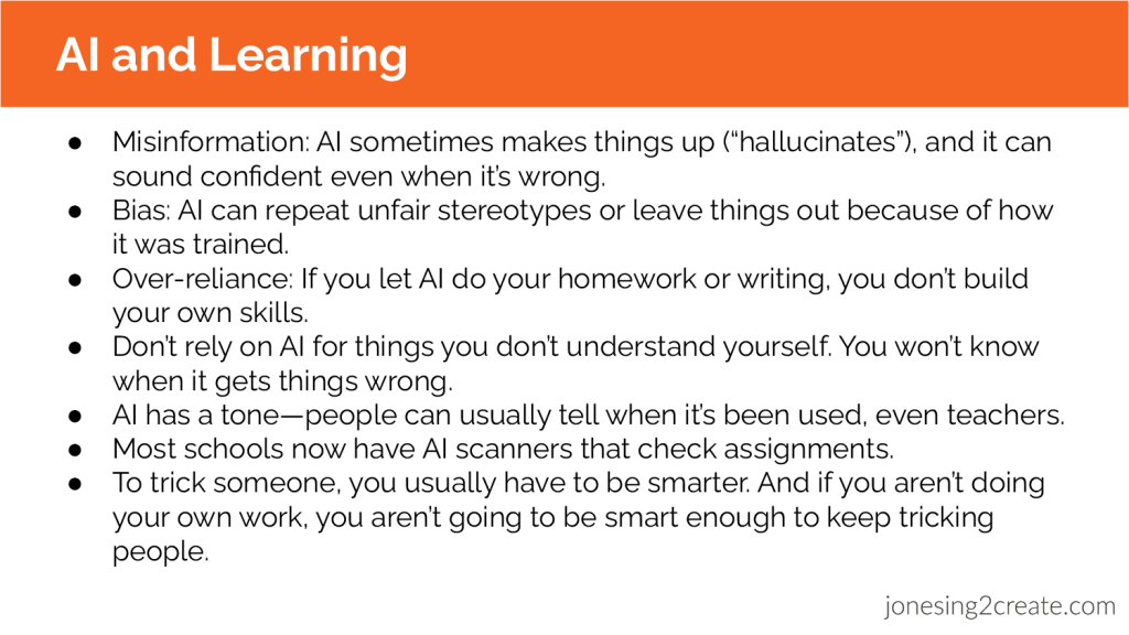 AI and how it can negatively impact your learning